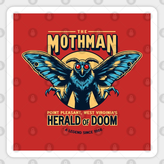 The Mothman: Point Pleasant's Herald of Doom Magnet by Fabled